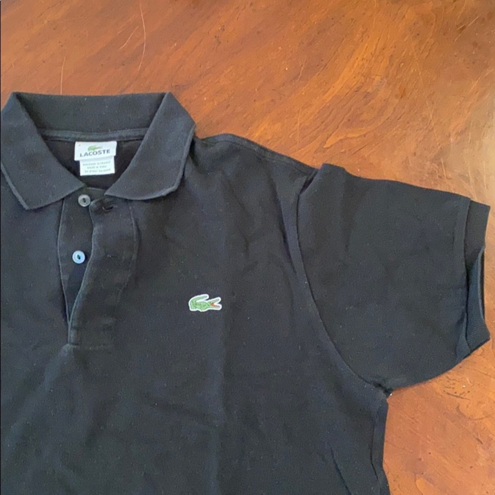 Lacoste men’s polo shirt black size 4